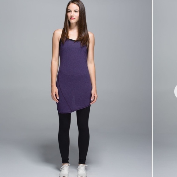 lululemon Torque Tank Racerback Heathered Black Grape - Picture 3 of 14